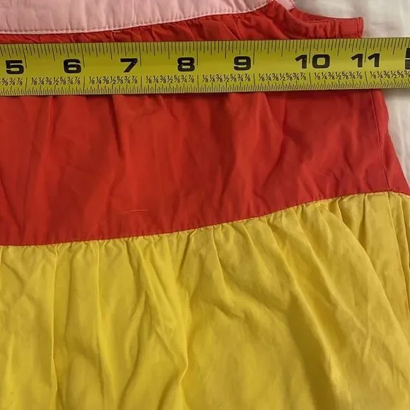 Hanna Andersson Colorblock Sundress Girls Size 5 Cotton Sleeveless Summer - Picture 7 of 11